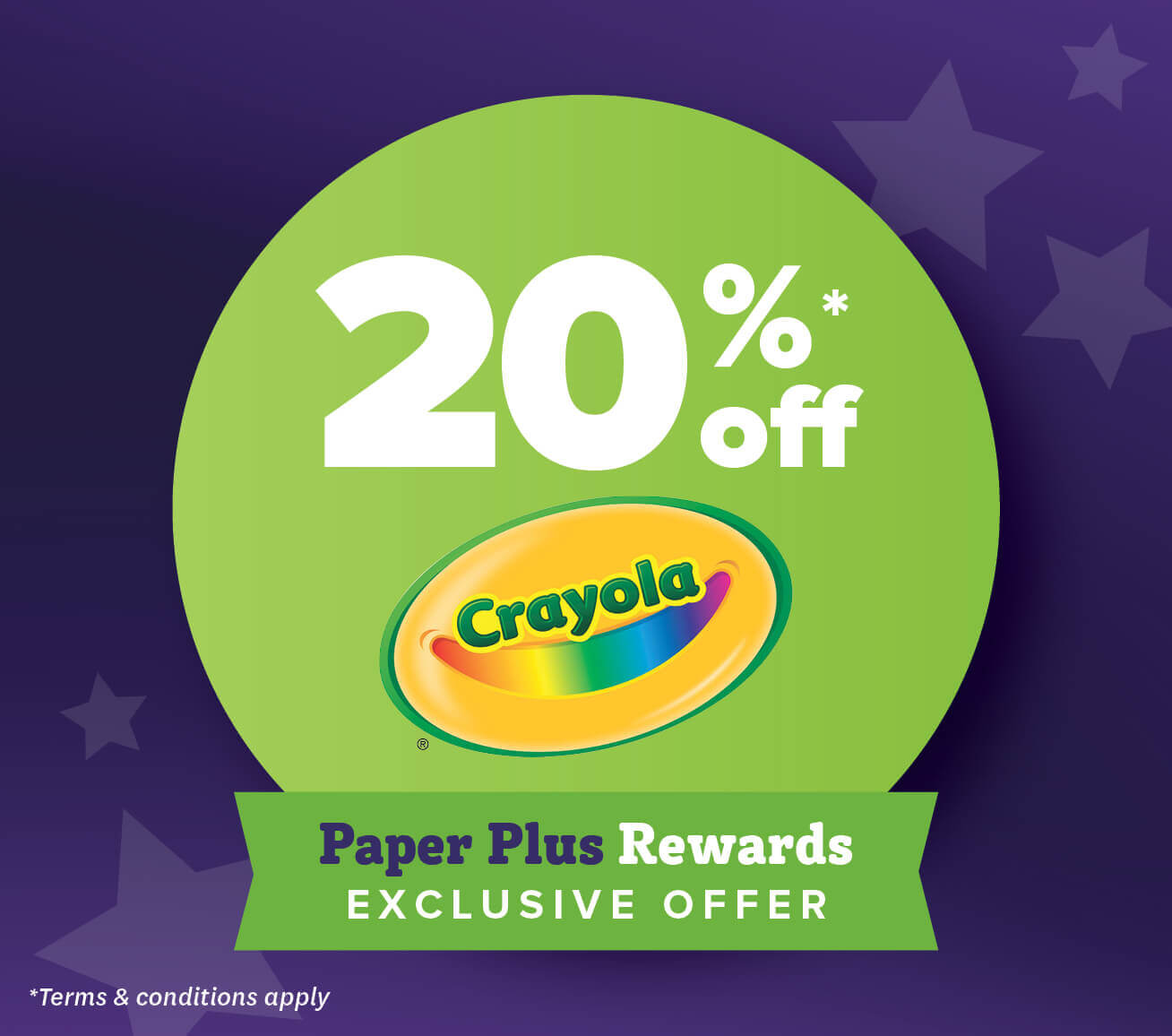 Exclusive Paper Plus Rewards Crayola discountoffers