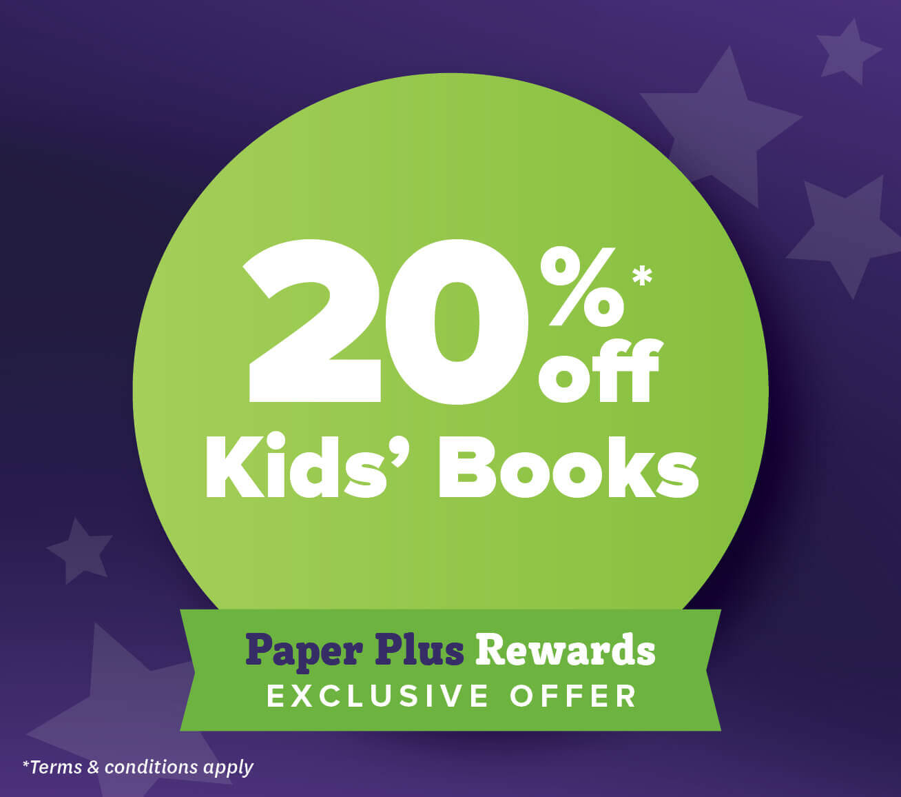 Paper Plus Rewards exclusive kids book offer