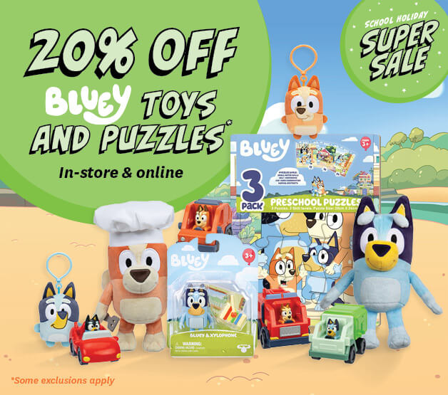 School Holiday Sale Save on Bluey