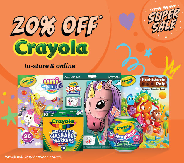 Save on Crayola these school holidays