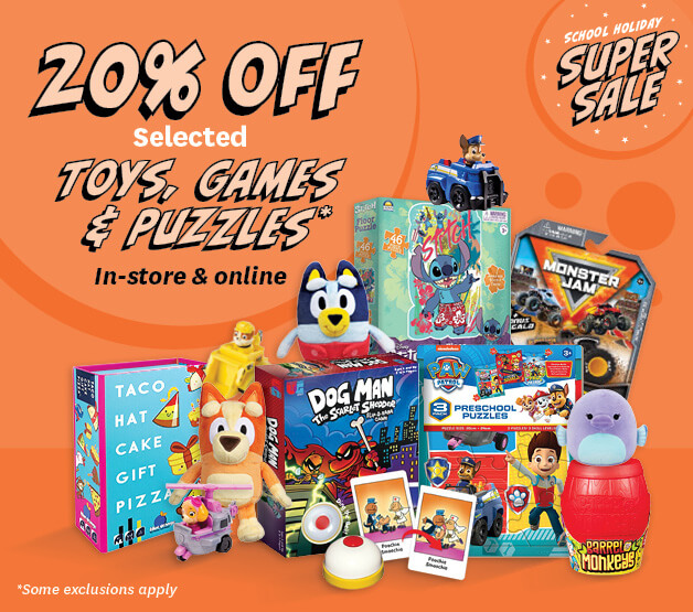 School Holiday Sale On Now save on toys, games and puzzles