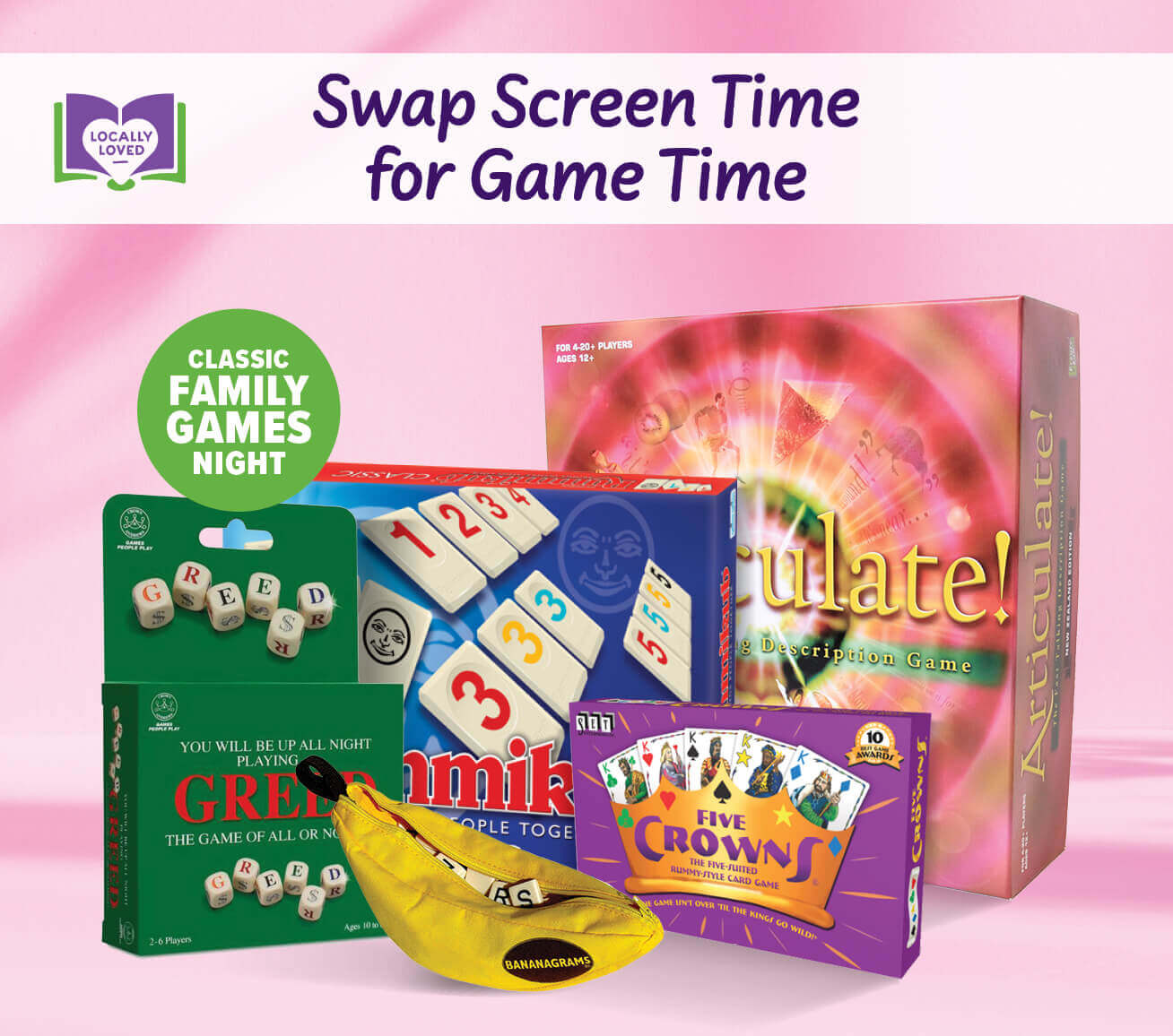 Games Night Board Games and card games