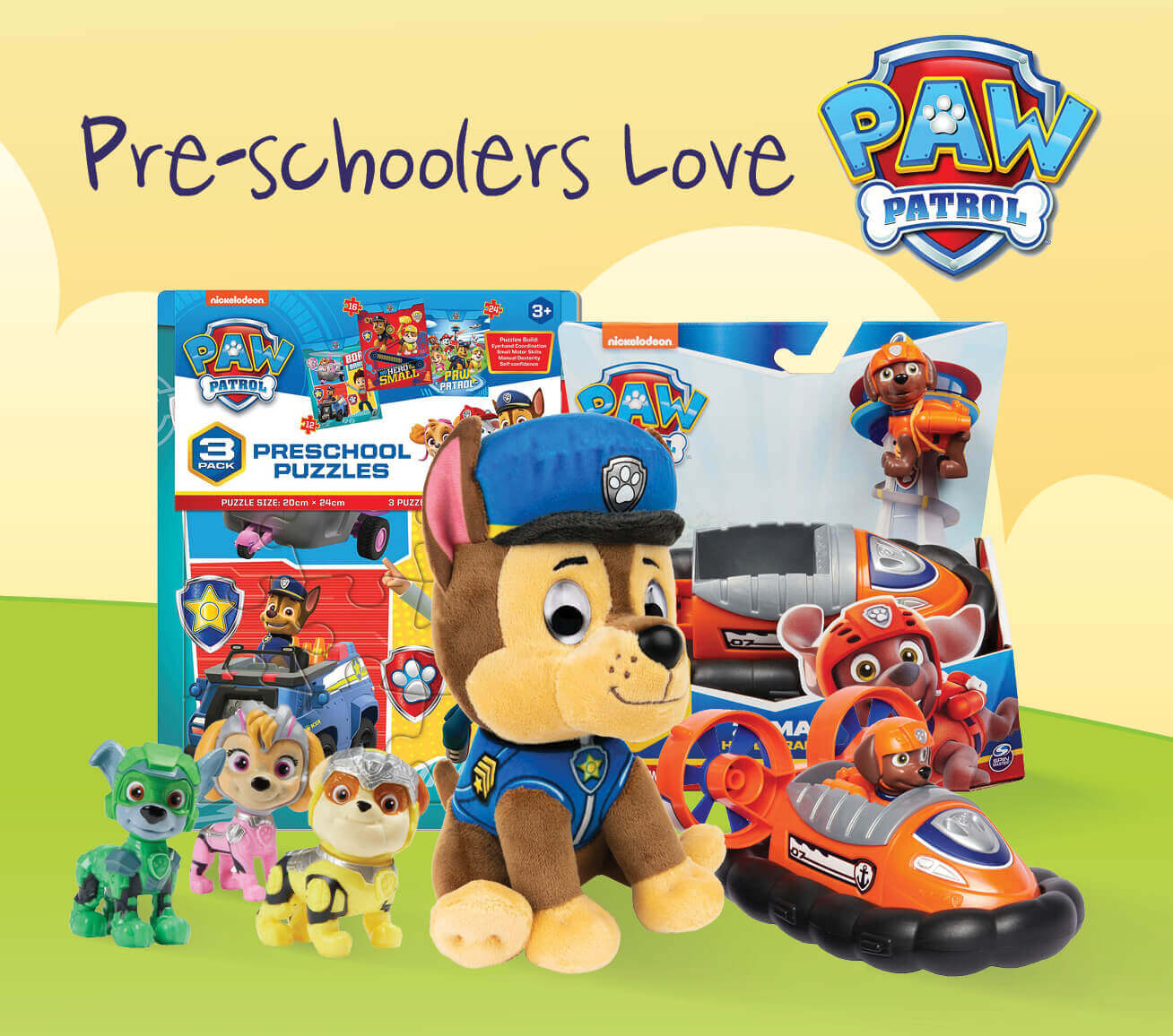 Preschoolers love Paw Patrol