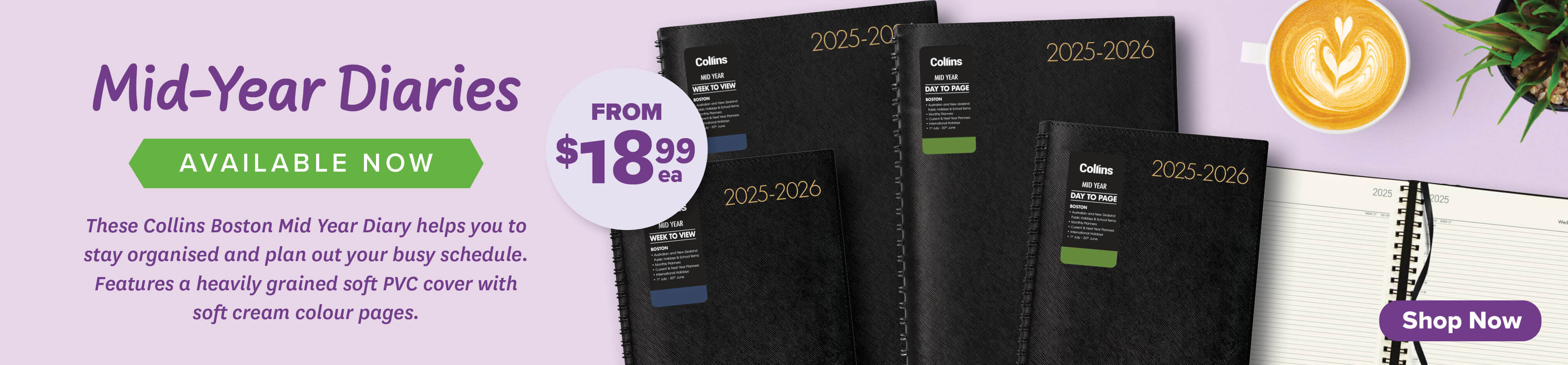 2025-2026 mid year diaries