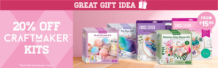 20% off craft maker kits